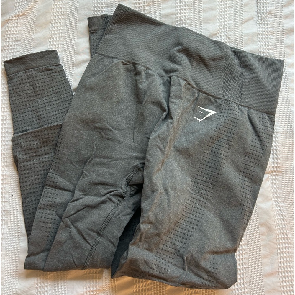 gymshark grey leggings, size medium